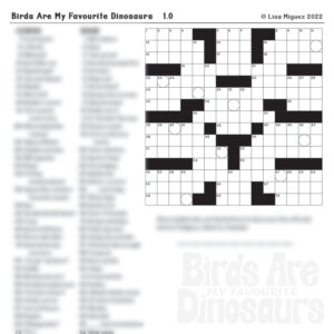 birds are my favourite dinosaurs puzzle