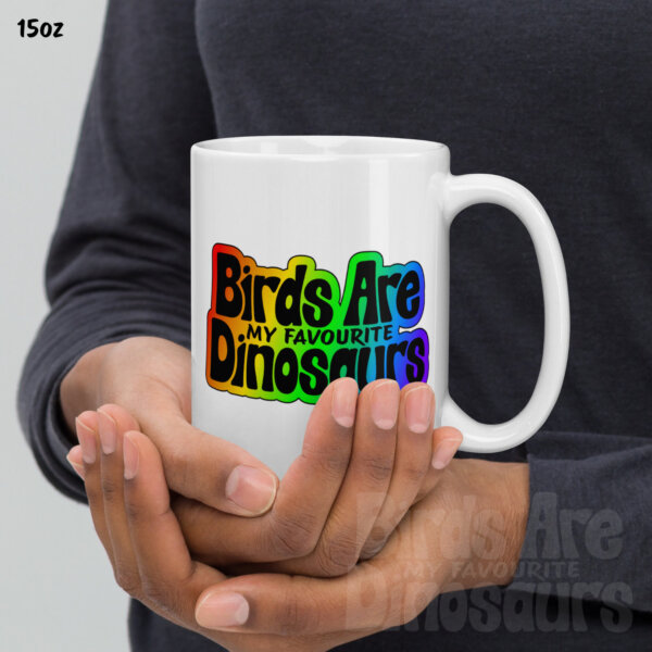 birds are my favourite dinosaurs mug