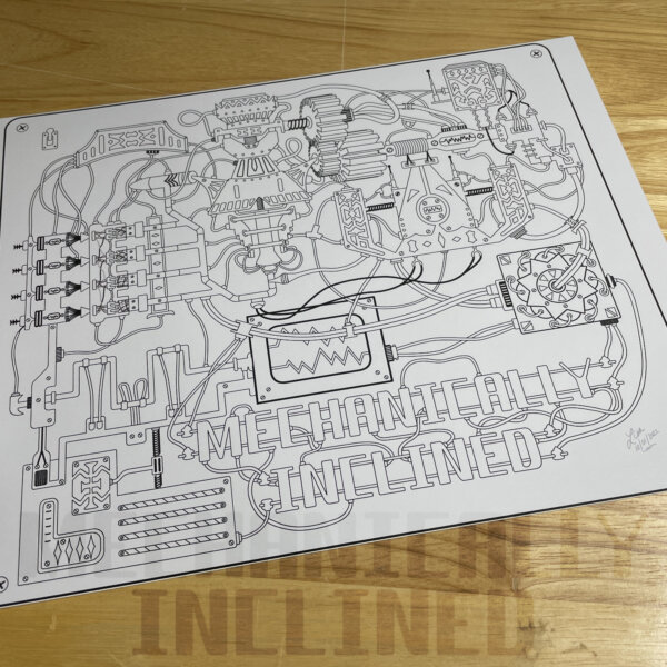 mechanically inclined '88 colouring page